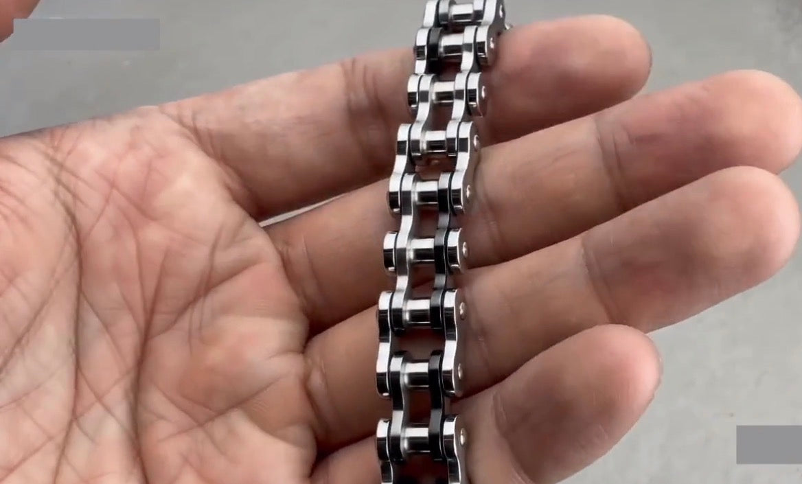 Stainless Steel Bike Chain Bracelet