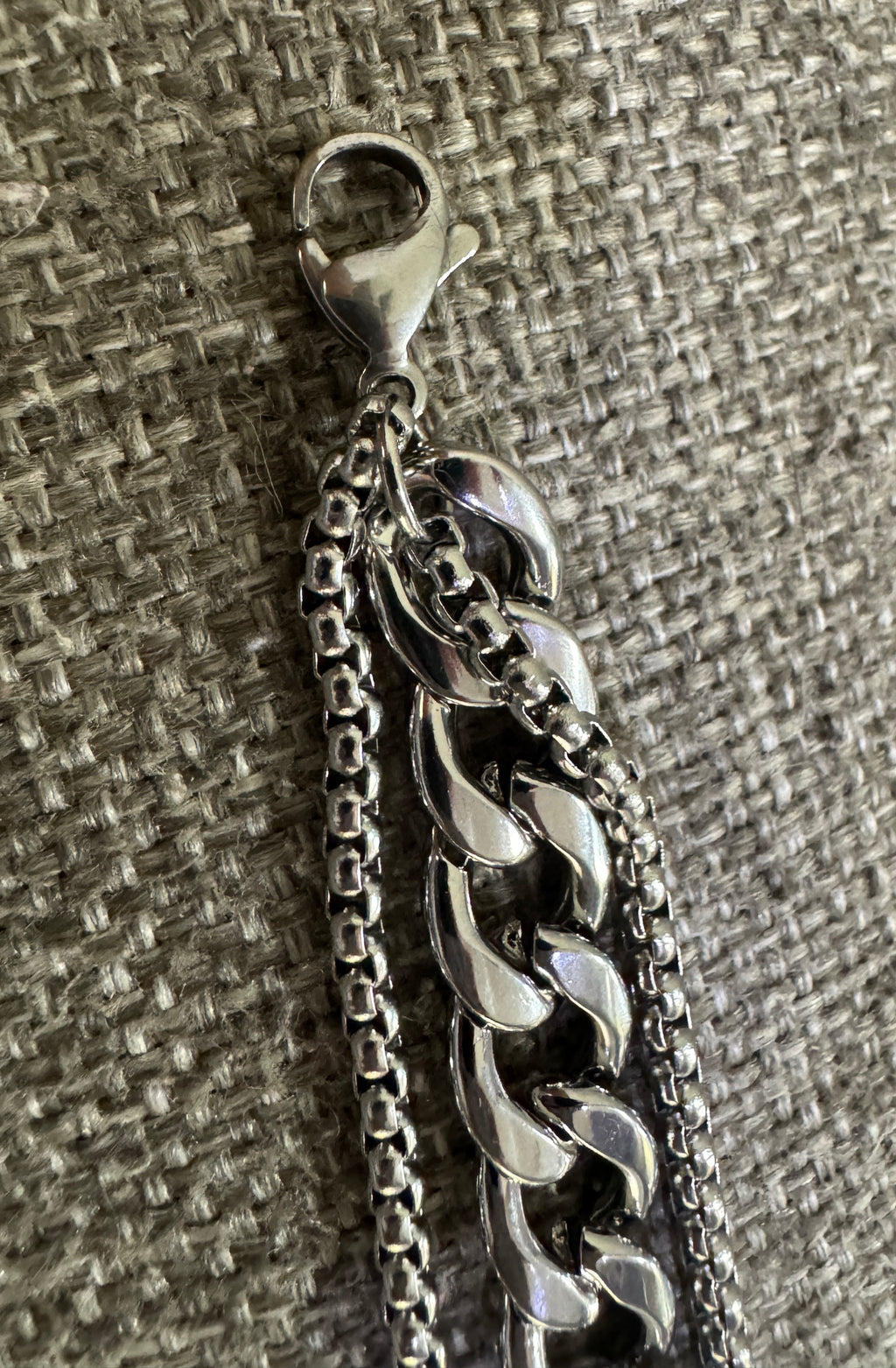 Layered Curb Chain Bracelet