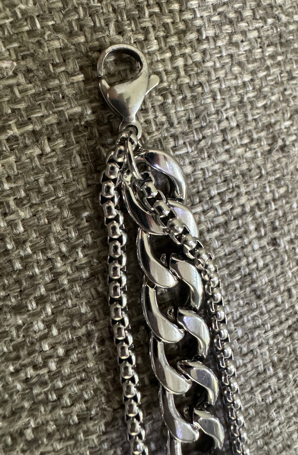 Layered Curb Chain Bracelet