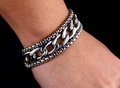 Layered Curb Chain Bracelet