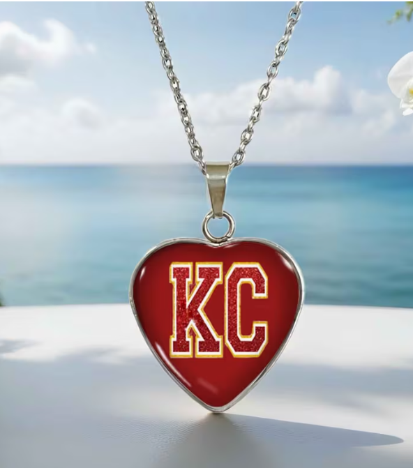 I Love The KC Heart Pendant Necklace for Women