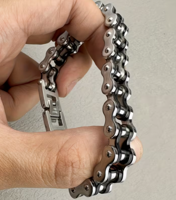 Stainless Steel Bike Chain Bracelet